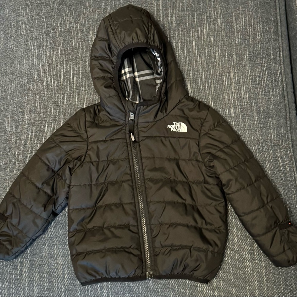 The North Face Kids Black Puffer Jacket with Hood